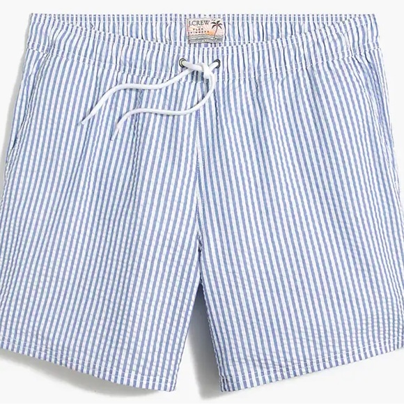 J. Crew Factory Swim J Crew Factory Seersucker Swim Trunks 6 Poshmark
